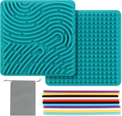 VOSSOT Montessori Sensorik Spielzeug, Silikon Sensory Activity Board für Autismus Stress ADHD Anxiety, Doppelseitiges Spielzeug für Kinder ab 3 Jahr Erwachsene, mit Reisetaschen und 11 Zählstangen VOSSOT Montessori Sensorik Spielzeug, Silikon Sensory Activity Board für Autismus Stress ADHD Anxiety, Doppelseitiges Spielzeug für Kinder ab 3 Jahr Erwachsene, mit Reisetaschen und 11 Zählstangen von VOSSOT
