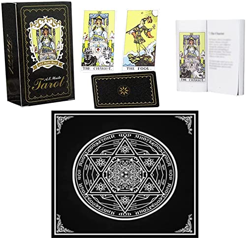 Tarotkarte mit Leitbuch und spezieller Tarot-Tischdecke Reiter Tarotkarten Set für Anfänger und Profispieler Tarotkarte mit Leitbuch und spezieller Tarot-Tischdecke Reiter Tarotkarten Set für Anfänger und Profispieler von VOVCIG