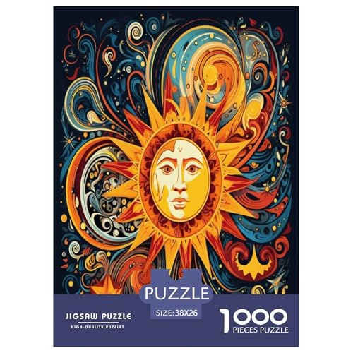 Mandala Puzzles 1000 Teile Schwer Puzzle Spielzeug Pädagogisches Spiel Impossible Herausforderungsspielzeug Für Erwachsene Kinder 38x26cm/1000pcs von VOXAVQRAN