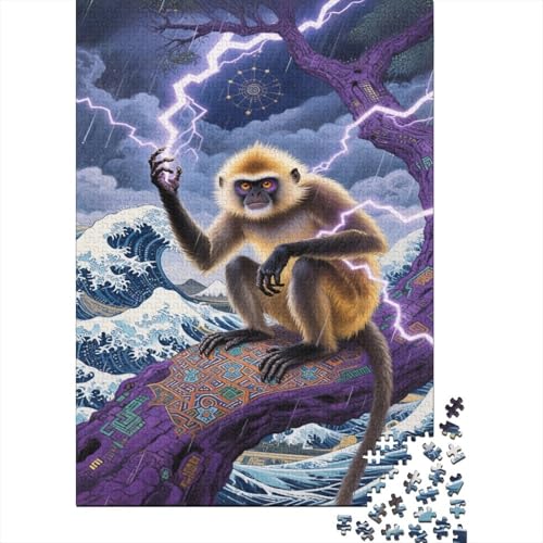 AFFE 1000 Teile Puzzle Kunst Immer noch Puzzles Für Erwachsene Familienherausforderung Umweltfreundliches Holzpuzzle Familiendekoration Collection Puzzle Für Erwachsene Kinder 1000pcs (75x50cm) von VOXYTMLWG