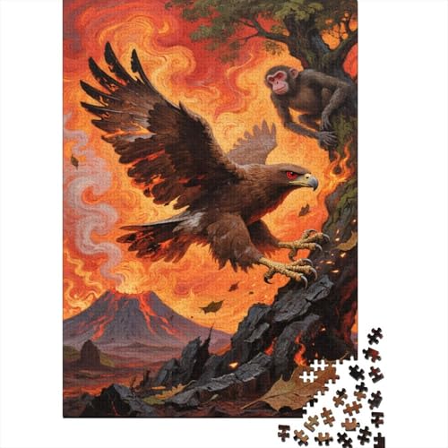 Adler 1000 Teile Puzzle Kunst Immer noch Puzzles Für Erwachsene Bildungsherausforderungen Umweltfreundliches Holzpuzzle Wohndekoration Collection Puzzle Für Erwachsene Kinder 1000pcs (75x50cm) von VOXYTMLWG