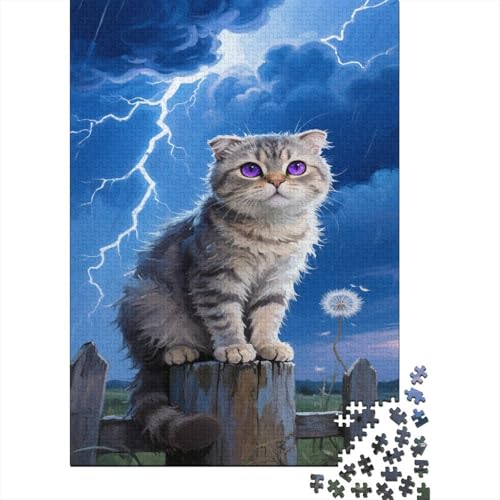 Amerikanischer Curl 1000 Pieces Puzzle Blitz Regen Puzzles Für Erwachsene Herausforderungsspiel Umweltfreundliches Holzpuzzle Familiendekoration Collection Puzzle Für Erwachsene Kinder 1000pcs (75x50c Amerikanischer Curl 1000 Pieces Puzzle Blitz Regen Puzzles Für Erwachsene Herausforderungsspiel Umweltfreundliches Holzpuzzle Familiendekoration Collection Puzzle Für Erwachsene Kinder 1000pcs (75x50c von VOXYTMLWG