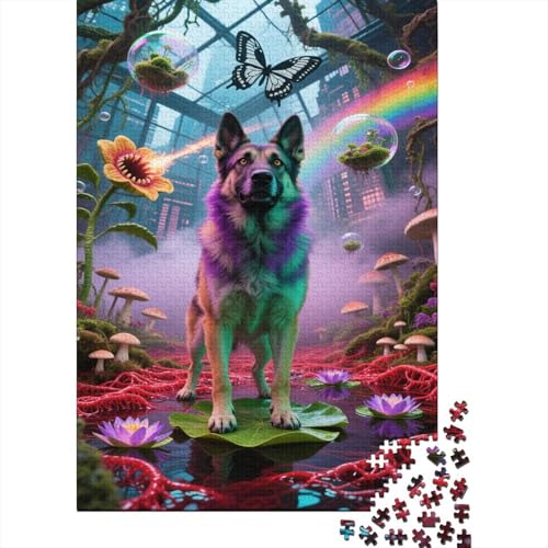 Belgischer Malinois 1000 Pieces Puzzle Cyberstil Familienherausforderung Umweltfreundliches Holzpuzzle Familiendekoration Collection Für Erwachsene Kinder 1000pcs (75x50cm) von VOXYTMLWG