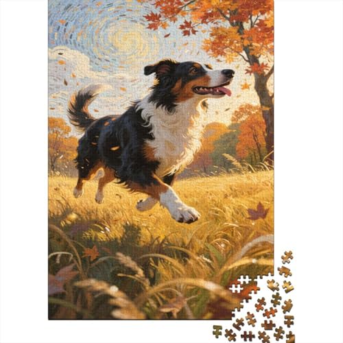 Berner Berghund 1000 Pieces Puzzle Gras Spielen Puzzles Für Erwachsene Familienherausforderung Umweltfreundliches Holzpuzzle Wohndekoration Collection Puzzle Für Erwachsene Kinder 1000pcs (75x50cm) von VOXYTMLWG