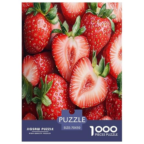 Erdbeere Puzzle 1000 Teile Schwer Puzzle Spielzeug Pädagogisches Spiel Impossible Herausforderungsspielzeug Für Erwachsene Und Kinder Ab 12 Jahren 70x50cm/1000pcs Erdbeere Puzzle 1000 Teile Schwer Puzzle Spielzeug Pädagogisches Spiel Impossible Herausforderungsspielzeug Für Erwachsene Und Kinder Ab 12 Jahren 70x50cm/1000pcs von VOXYTMLWG