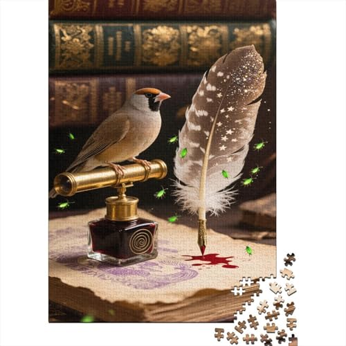 Java Sparrow 1000 Teile Puzzle Federschrift Puzzles Für Erwachsene Bildungsherausforderungen Umweltfreundliches Holzpuzzle Familiendekoration Collection Puzzle Für Erwachsene Kinder 1000pcs (75x50c Java Sparrow 1000 Teile Puzzle Federschrift Puzzles Für Erwachsene Bildungsherausforderungen Umweltfreundliches Holzpuzzle Familiendekoration Collection Puzzle Für Erwachsene Kinder 1000pcs (75x50c von VOXYTMLWG