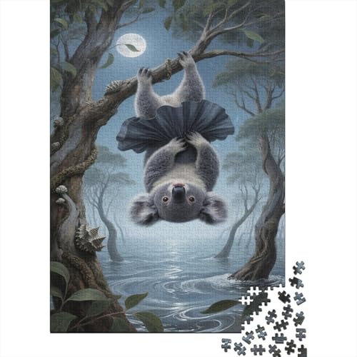 Koala 1000 Teile Puzzle Mondwald Erwachsenenpuzzle Mit Familienherausforderung Umweltfreundliches Holzpuzzle Familiendekoration Kreative Geschenke Erwachsene Kinder 1000pcs (75x50cm) von VOXYTMLWG
