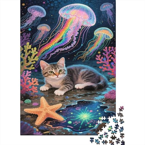 Manx 1000 Teile Puzzle Kunst still Bildungsherausforderungen Umweltfreundliches Holzpuzzle Familiendekoration Geburtstagsgeschenk Erwachsene Kinder 1000pcs (75x50cm) von VOXYTMLWG