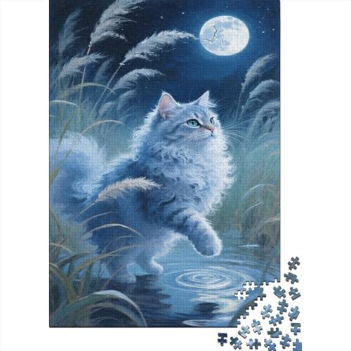 Selkirk Rex 1000 Pieces Puzzle Mondgrasland Puzzles Für Erwachsene Familienherausforderung Umweltfreundliches Holzpuzzle Familiendekoration Geburtstagsgeschenk Erwachsene Kinder 1000pcs (75x50cm) von VOXYTMLWG