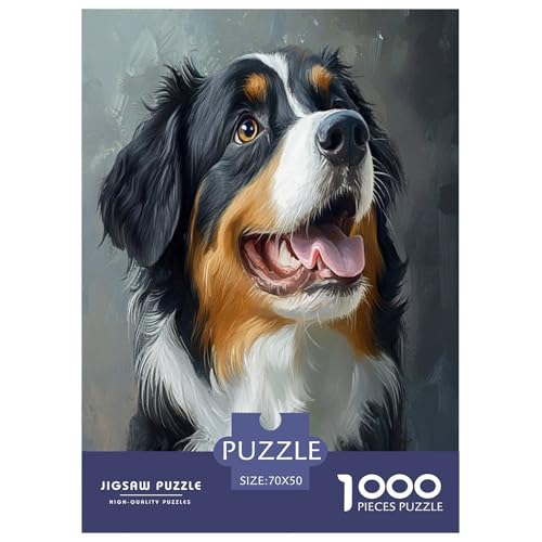 Tibetischer Mastiff Puzzle 1000 Teile Schwer Puzzle Spielzeug Lernspiel Impossible Herausforderungsspielzeug Für Erwachsene Kinder 70x50cm/1000pcs von VOXYTMLWG