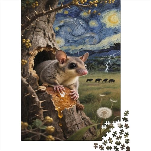 Zuckergleiter 1000 Teile Puzzle Kunst Gemälde Für Erwachsene Herausforderungsspiel Umweltfreundliches Holzpuzzle Familiendekoration Kreative Geschenke Erwachsene Kinder 1000pcs (75x50cm)​ von VOXYTMLWG