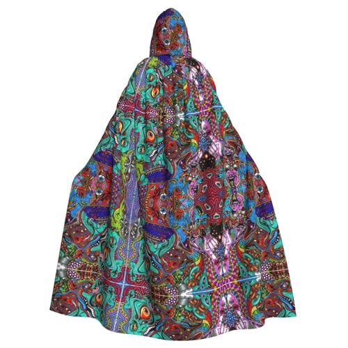 VPPUR Abstrakter Kunstdruck mit Kapuze für Damen und Herren, Halloween, Cosplay, Karneval, Partys, Themenveranstaltungen VPPUR Abstrakter Kunstdruck mit Kapuze für Damen und Herren, Halloween, Cosplay, Karneval, Partys, Themenveranstaltungen von VPPUR