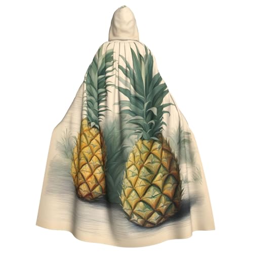VPPUR Ananas-Druck mit Kapuze für Damen und Herren, Halloween, Cosplay, Karneval, Partys, Themenveranstaltungen VPPUR Ananas-Druck mit Kapuze für Damen und Herren, Halloween, Cosplay, Karneval, Partys, Themenveranstaltungen von VPPUR