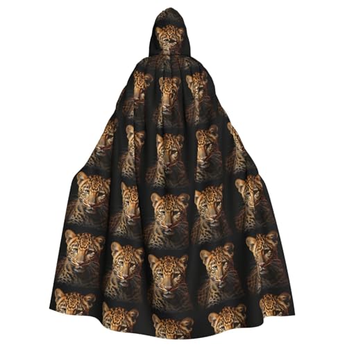 VPPUR Anmutiger Umhang mit Leopardenmuster für Damen und Herren, Halloween, Cosplay, Karneval, Partys, Themenveranstaltungen VPPUR Anmutiger Umhang mit Leopardenmuster für Damen und Herren, Halloween, Cosplay, Karneval, Partys, Themenveranstaltungen von VPPUR