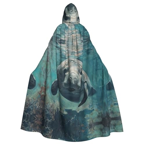 VPPUR Crazy Save Umhang mit Seekuh, mit Kapuze, Unisex, für Halloween, Cosplay und Mittelalter-Festivals VPPUR Crazy Save Umhang mit Seekuh, mit Kapuze, Unisex, für Halloween, Cosplay und Mittelalter-Festivals von VPPUR