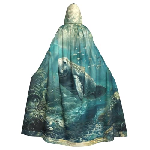 VPPUR Crazy Save Umhang mit Seekuh, mit Kapuze, Unisex, für Halloween, Cosplay und Mittelalter-Festivals VPPUR Crazy Save Umhang mit Seekuh, mit Kapuze, Unisex, für Halloween, Cosplay und Mittelalter-Festivals von VPPUR