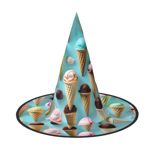 VPPUR Eistüten Druck Zauberer Hut Erwachsene Karneval Halloween Hut Party Zubehör Mottopartys Cosplay VPPUR Eistüten Druck Zauberer Hut Erwachsene Karneval Halloween Hut Party Zubehör Mottopartys Cosplay von VPPUR