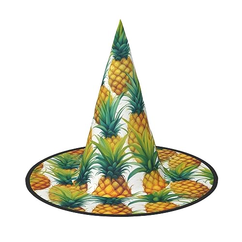 VPPUR Exotische tropische Ananas Druck Zauberer Hut Erwachsene Karneval Halloween Hut Party Zubehör Mottopartys Cosplay VPPUR Exotische tropische Ananas Druck Zauberer Hut Erwachsene Karneval Halloween Hut Party Zubehör Mottopartys Cosplay von VPPUR