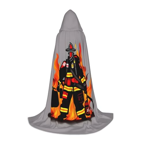 VPPUR Feuerwehrmann Druck Uni Kapuzenumhang für Karneval Mottoparty Dekorationen Hexenkostüm Cosplay VPPUR Feuerwehrmann Druck Uni Kapuzenumhang für Karneval Mottoparty Dekorationen Hexenkostüm Cosplay von VPPUR