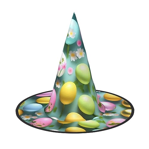 VPPUR Frohe Ostern Urlaub Druck Zauberer Hut Erwachsene Karneval Halloween Hut Party Zubehör Mottopartys Cosplay von VPPUR
