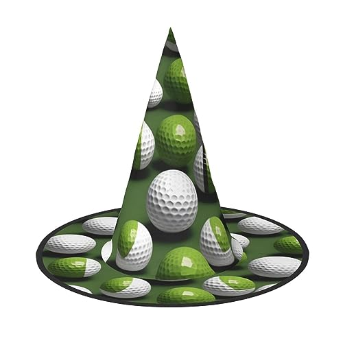 VPPUR Golfball-Druck Zaubererhut Erwachsene Karneval Halloween Hut Party Zubehör Mottopartys Cosplay von VPPUR