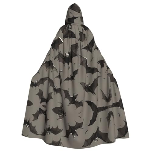 VPPUR Halloween-Umhang mit Fledermäusen, grauer Druck, mit Kapuze, für Damen und Herren, Halloween, Cosplay, Karneval, Partys, Themenveranstaltungen VPPUR Halloween-Umhang mit Fledermäusen, grauer Druck, mit Kapuze, für Damen und Herren, Halloween, Cosplay, Karneval, Partys, Themenveranstaltungen von VPPUR
