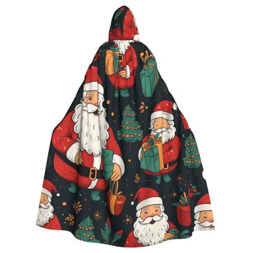 VPPUR Kapuzenumhang mit Aufschrift "Merry Christmas", Unisex, für Halloween, Cosplay und Mittelalter-Festivals von VPPUR