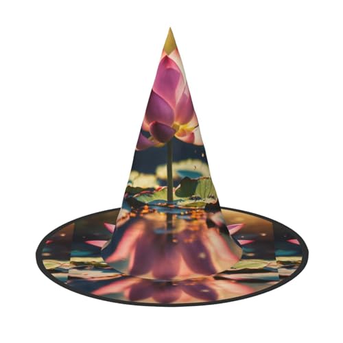 VPPUR Lotusblumen Rot Druck Zauberer Hut Erwachsene Karneval Halloween Hut Party Zubehör Mottopartys Cosplay VPPUR Lotusblumen Rot Druck Zauberer Hut Erwachsene Karneval Halloween Hut Party Zubehör Mottopartys Cosplay von VPPUR