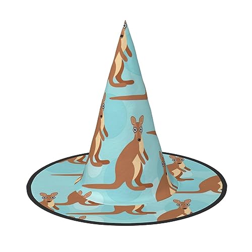 VPPUR Lustig für Känguru Zoo Druck Zauberer Hut Erwachsene Karneval Halloween Hut Party Zubehör Mottopartys Cosplay VPPUR Lustig für Känguru Zoo Druck Zauberer Hut Erwachsene Karneval Halloween Hut Party Zubehör Mottopartys Cosplay von VPPUR
