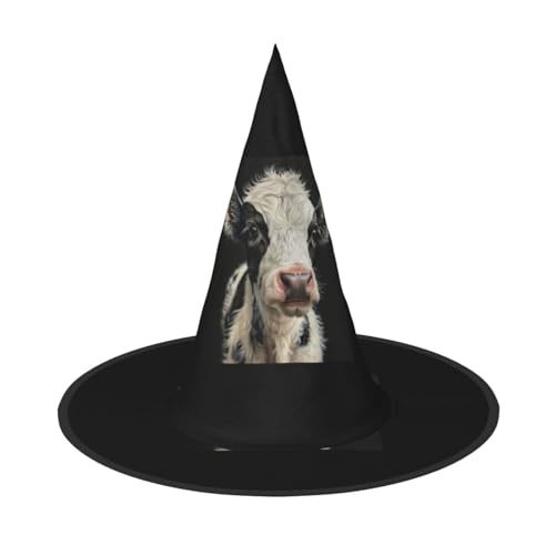 VPPUR Niedlicher Zaubererhut mit Kuh-Druck, für Erwachsene, Karneval, Halloween, Party-Zubehör, Mottopartys, Cosplay VPPUR Niedlicher Zaubererhut mit Kuh-Druck, für Erwachsene, Karneval, Halloween, Party-Zubehör, Mottopartys, Cosplay von VPPUR