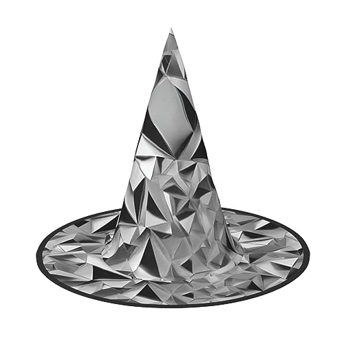 VPPUR Silber Geometrische Figur Druck Zauberer Hut Erwachsene Karneval Halloween Hut Party Zubehör Mottopartys Cosplay VPPUR Silber Geometrische Figur Druck Zauberer Hut Erwachsene Karneval Halloween Hut Party Zubehör Mottopartys Cosplay von VPPUR