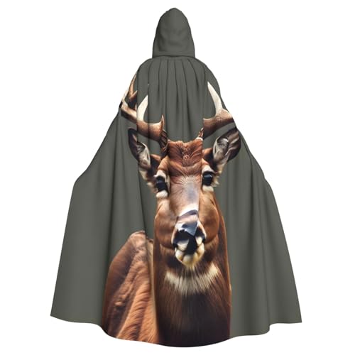 VPPUR Unisex-Umhang mit Kapuze und Hirsch-Motiv, für Halloween, Cosplay und Mittelalter-Festivals VPPUR Unisex-Umhang mit Kapuze und Hirsch-Motiv, für Halloween, Cosplay und Mittelalter-Festivals von VPPUR