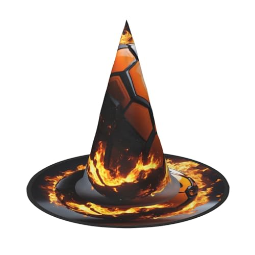 VPPUR Zaubererhut mit Fußball-Aufdruck, für Erwachsene, Karneval, Halloween, Party-Accessoire, Mottopartys, Cosplay VPPUR Zaubererhut mit Fußball-Aufdruck, für Erwachsene, Karneval, Halloween, Party-Accessoire, Mottopartys, Cosplay von VPPUR