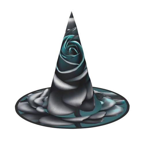 VPPUR Zaubererhut mit Rosen-Motiv, für Erwachsene, Karneval, Halloween, Party-Accessoire, Mottopartys, Cosplay VPPUR Zaubererhut mit Rosen-Motiv, für Erwachsene, Karneval, Halloween, Party-Accessoire, Mottopartys, Cosplay von VPPUR
