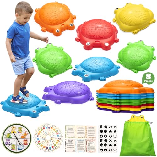 VROGTIK Stapelbare Balanciersteine für Kinder | 8er-Set | Sensorisches Spielzeug für drinnen & draußen | Ab 3-8 Jahre VROGTIK Stapelbare Balanciersteine für Kinder | 8er-Set | Sensorisches Spielzeug für drinnen & draußen | Ab 3-8 Jahre von VROGTIK