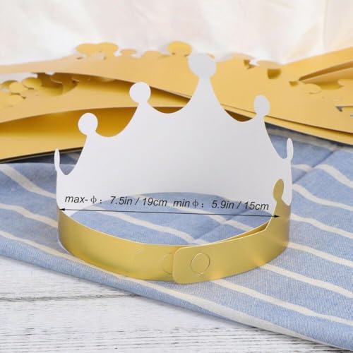 VRTYVEYBB 12 Kronenhüte für Kinder und Erwachsene, ideal für Geburtstagsfeiern, Babypartys und Kostümveranstaltungen VRTYVEYBB 12 Kronenhüte für Kinder und Erwachsene, ideal für Geburtstagsfeiern, Babypartys und Kostümveranstaltungen von VRTYVEYBB