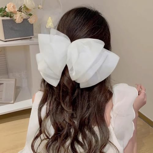 VRTYVEYBB Charmanter Kopfschmuck mit Schleife, perfektes Accessoire für jeden Mode-Enthusiasten (weiß) von VRTYVEYBB