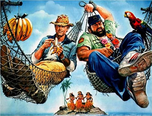 1000 Stück Puzzle Spencer und Hill Filmplakate zum Stressabbau für die Familie, Lernspielzeug Vg55Df, 70 x 50 cm 1000 Stück Puzzle Spencer und Hill Filmplakate zum Stressabbau für die Familie, Lernspielzeug Vg55Df, 70 x 50 cm von VRYOP