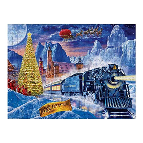 1000-teiliges Papierpuzzle „Der Polarexpress“ Puzzlespiel, lustiges Spiel, Spielzeug, Geburtstag, 70 x 50 cm von VRYOP