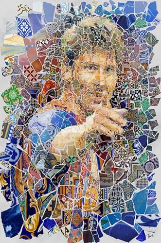 1000-teiliges Puzzle, argentinische Fußballspieler, 10 Bilder, lustiges Spielspielzeug für Erwachsene, 70 x 50 cm 1000-teiliges Puzzle, argentinische Fußballspieler, 10 Bilder, lustiges Spielspielzeug für Erwachsene, 70 x 50 cm von VRYOP