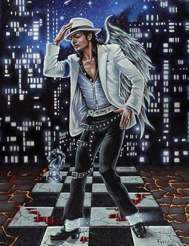 Das Puzzle Musiker Tänzer Michael Poster Puzzle für Erwachsene Familie pädagogisches Spielzeug Xy200Qw 100 x70CM von VRYOP