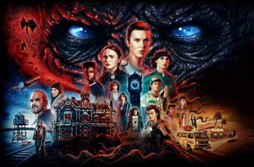 Puzzle 1000 Teile, Charakter-Poster für Horrorfilm-Dinge, Puzzle, Heim-Stressabbau-Spiel, Bq223Cz, 50 x 70 cm von VRYOP