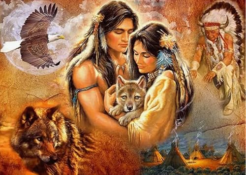 Puzzle 1000 Teile, Natives Woman Art Poster, für Erwachsene, Lernspielzeug, Puzzles Qp42Ws, 50 x 70 cm Puzzle 1000 Teile, Natives Woman Art Poster, für Erwachsene, Lernspielzeug, Puzzles Qp42Ws, 50 x 70 cm von VRYOP