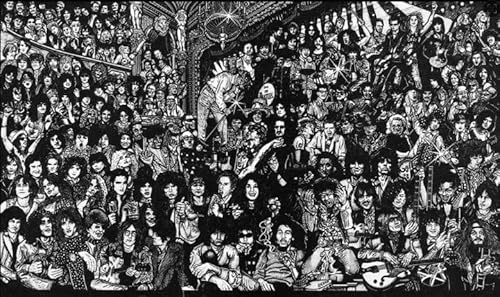Puzzle 1000 Teile, Rocksänger-Illustrationen in Schwarz-Weiß-Poster für lustiges Puzzlespielzeug für Erwachsene, Xy218Qw, 70 x 50 cm Puzzle 1000 Teile, Rocksänger-Illustrationen in Schwarz-Weiß-Poster für lustiges Puzzlespielzeug für Erwachsene, Xy218Qw, 70 x 50 cm von VRYOP