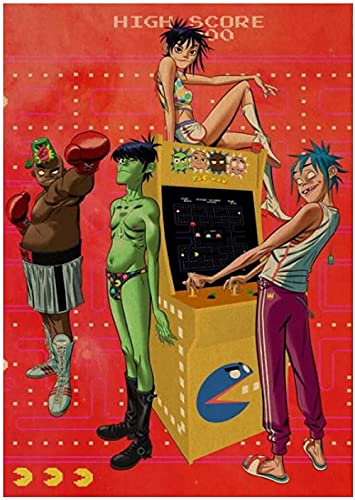 Puzzle 1000 Teile Gorillaz Poster PapierErwachsenenspielzeug Dekompressionsspiel 52x38CM von VRYOP