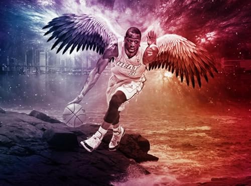 Puzzle 2000 Teile, Basketballspieler, Dwyanes-Poster, lustiges Puzzle für Erwachsene, Spielzeug, Qp133Ws, 100 x 70 cm Puzzle 2000 Teile, Basketballspieler, Dwyanes-Poster, lustiges Puzzle für Erwachsene, Spielzeug, Qp133Ws, 100 x 70 cm von VRYOP