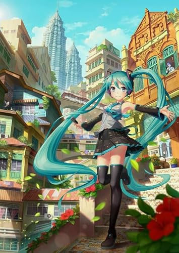 Puzzle 2000 Teile, Japanisches Anime-Mikupa-Poster, lustiges Puzzlespielzeug für Erwachsene, Qp21Ws, 70 x 100 cm von VRYOP