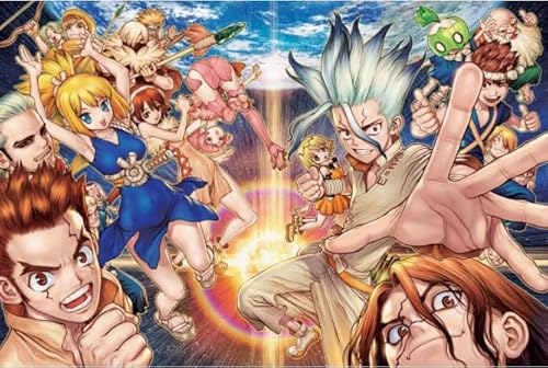 Puzzle 2000 Teile, Japanisches Anime-Poster „Dr. Stone“, lustiges Puzzlespielzeug für Erwachsene, Vf17Np, 100 x 70 cm von VRYOP