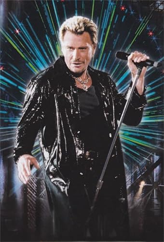 Puzzle 2000 Teile, Poster des französischen Sängers J. Hallyday, lustiges Puzzlespielzeug für Erwachsene, Gq446Zy, 70 x 100 cm von VRYOP