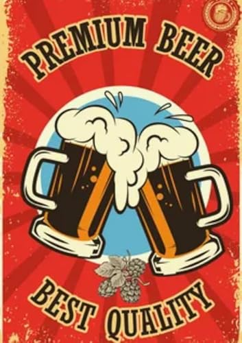 Puzzle 2000 Teile Bier Retro Poster Puzzle Home Stressabbau Spiel Bq150Cz 70x100CM von VRYOP